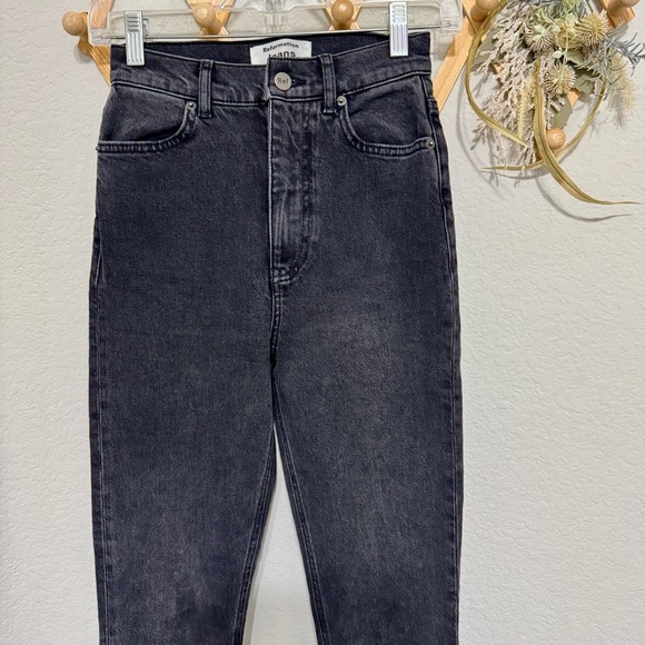 Reformation Jeans Camilla Erie Wash High Rise Back Seam & Ankle Zip Size 23 - Picture 5 of 12
